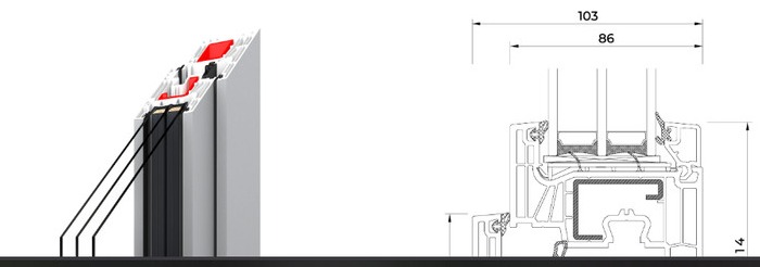 Iglo Edge cross-section profile